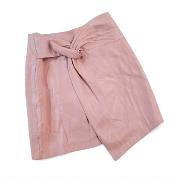 Cloud Ten Pink Shimmery Skirt Knotted Size Small - Picture 1 of 15